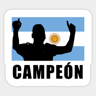 Argentina world cup win - campeon Sticker